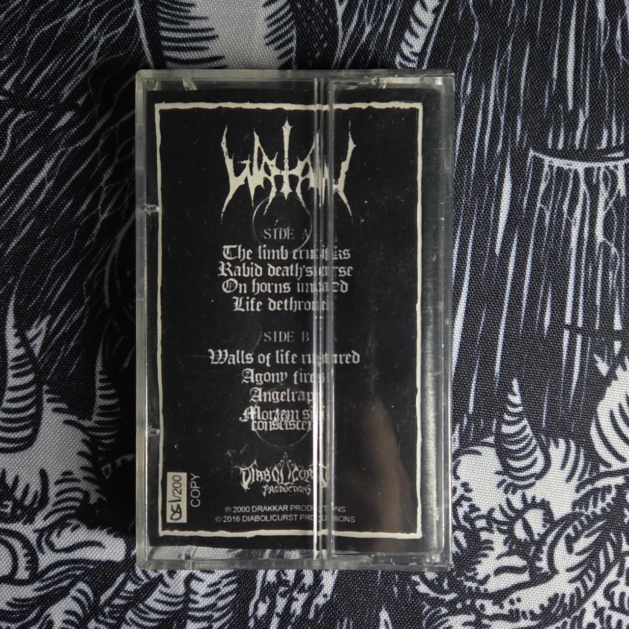 Watain - Rabid Death's Curse Cassete